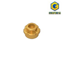 Gobricks GDS-1436 Plate, Round 1 x 1 with Flower Edge (5 Petals) compatible with lego 24866 pieces of children's DIY
