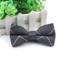 Gentlemen Cotton Bowtie Wedding Business Bow Tie For Man England Plaid Striped Dark Color Neck Ties Women Skinny Gravatas Cravat