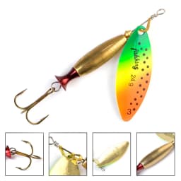 FTK Fishing Lure Spinner Lure Bait Long Cast 15.6g 22.6g Spoon Lures pike Metal Bass Hard Bait With Hooks Fishing Tackle