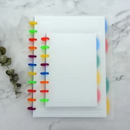 Notebook Transparent Cover Hand Ledger Shell Plastic Frosted Transparent Mushroom Hole Notebook Cover