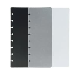 Notebook Transparent Cover Hand Ledger Shell Plastic Frosted Transparent Mushroom Hole Notebook Cover