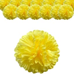 Marigold Flowers Artificial Day of The Dead Flower for Marigold Garland Making, Dia De Los Muertos Decor, Altar Decorations
