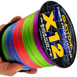 GHOTDA 12 Strands Braided Fishing Lines Fishing Braid Multifilament PE Line for Sea Fishing 25-120Lbs 1000M 500M 300M 100M
