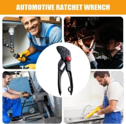 4 Inch Wrench Pliers Mini Pliers Wrench with Rust Resistant Teflon Smooth Parallel Jaws Alloy Steel High Hardness Hand Tool