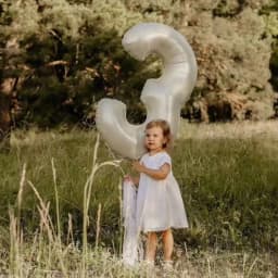 32/40inch Cream Number Balloons 1-9 Digital Foil Balloon For 1st Girl Kids Adult 18 30 Birthday Party Decoration Air Helium Ball