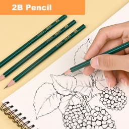 Deli 10pcs/set Wooden Pencil HB 2B 2H Children's Drawing Sketch Examination Pencil Stationery Art Supplies