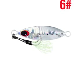 Big Jig Fishing Lure Weights 10g-60g Fishing Jigs Saltwater Lures Metal Bass Jig Isca Artificial Fake Fish Glitter Holographic