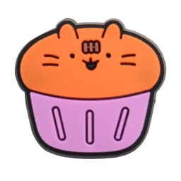 1Pcs PVC Adorable Little Cat Cupcake Sandals Shoe Charms Accessories Food Designer Decoration DIY Adult Bracelet