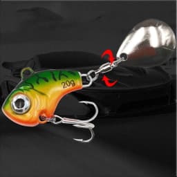 1Pcs Rotating Metal VIB vibration Bait Spinner Spoon Fishing Lures 5/10/15/20g Jigs Trout Winter Fishing Hard Baits Tackle Pesca