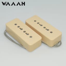 WAAAH Vintage P90 Alnico 2 Magnet Electric Guitar Pickup Overwound Nickel-Silver Baseplate Alnico 5 Hot 90's Neck Bridge Pickups