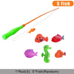 Kids Fishing Toy Set Play Water Toys for Baby Magnetic Rod and Fish with Inflatable Pool Outdoor Sport Toys for Children