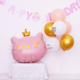 Cute Cat Foil Balloons Girl Princess Theme Party Wedding Valentines Day Happy Birthday Decoration Balloon Baby Shower Globos