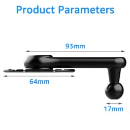 Car Phone Holder Accessories for Tesla Model 3 Y X S Energy Vehicle 17mm Ball Head Base for Car Cellphone Brackets