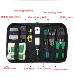 Network cable clamp pliers stripping Crimping pliers/Professional Network Cable Tester RJ45 RJ11 RJ12 CAT5 UTP LAN Cable Tester
