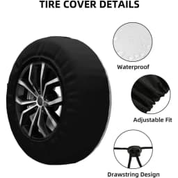 Trailer Spare Tire Cover Wheel Covers Dust-Proof Polyester Truck Trailer Camper-Mountains Awake The Soul 14 15 16 17 Inch
