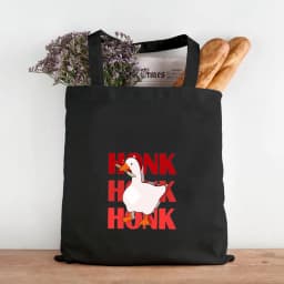 Funny Honk Untitled Goose Game Frog Pingu Duck Cute Cartoon Girl Women Canvas Shoulder Shopping Book Cotton Handbag Eco Tote Bag