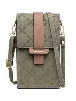 2026 Summer New Mobile Phone Bag Wallet Japanese and Korean High-End PU Plash Buckle Vertical Large Capacity Single Shoulder Bag