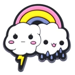 New Arrivals 1Pcs Cute Weather Clouds PVC Shoe Charms for Crocs Accessories Charms Decoration Party Favor Gifts
