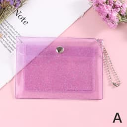 1Pc Women's Credit Card Holder Wallet Fashion Transparent Waterproof PVC Business Card ID Card Wallet Girl Coin Purse Bag