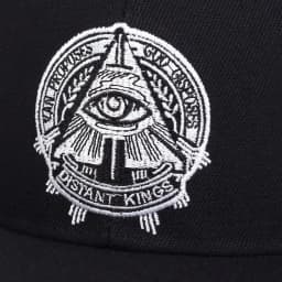 Fashion Fastball Cap The Eye of God Faux Suede Hip Hop Red Snapback Hat for Men Women Adult Outdoor Casual Sun Baseball Cap