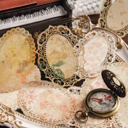 10 pcs Vintage Broken flower hollowed out lace paper Decorative Diy Scrapbooking Diary Album junk journal Collage material
