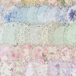 10 pcs Vintage Broken flower hollowed out lace paper Decorative Diy Scrapbooking Diary Album junk journal Collage material