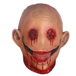 Horror Smile No Face Man Latex Mascara Head Cover Disguise Cosplay Scary Alien Helmet Halloween Costume Faceless Mask for Men