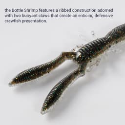 NOEBY Bottle Shrimp Craw 75mm 3.3g Soft Lure Silicone Swimbait Artificial Soft Bait Perch Pike Bass Soft Fishing Lures