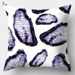 Purple Geometric Pillowcase Decorative Cushion Cover Home Sofa Square