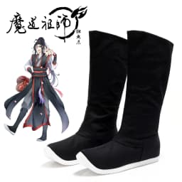 In Stock Anime Mo Dao Zu Shi Lan Wangji Wei Wuxian Cosplay Shoes Men Women Chinese Traditional Style Hanfu Retro Cloth Boots