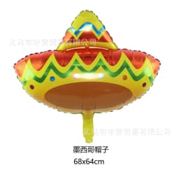 TACO Pancake Balloon Food Festival Party Avocado Pinata Cactus Mexican Aluminum Balloons