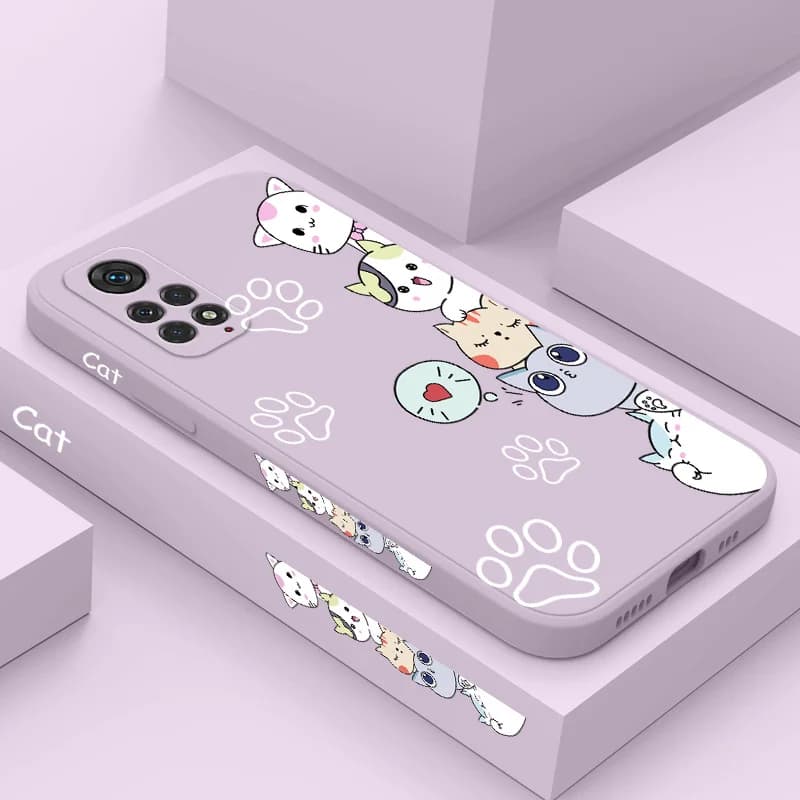 Stacking Cats Phone Case For Xiaomi Redmi Note 13 12 12S 11 11S 10 10A 10T 10S 9T 9 8 7 Pro Plus 10C 9A 9C 4G 5G Cover