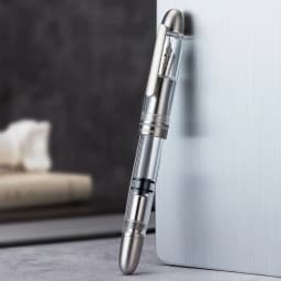 Asvine P36 Piston Filling Fountain Pen Bock / Asvine EF/F/M/Stub 1.1 Nib, Titanium & Acrylic Smooth Writing Office Gift Pen