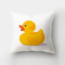 45x45cm Fashion Yellow Pillowcase Cartoon Sun Duck Animal Flower Plant Cushion Cover Sofa Home Decoration