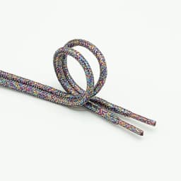 New Round Shiny Metallic Glitter Shoelaces Gold Silver Silk Shoe Laces Sports Canvas Casual Colorful Rainbow Gradient Shoelace