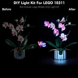 Lazishi LED Light For 10311 Orchid Lighting DIY Toys (Not Include the Model)