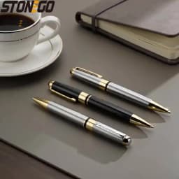 STONEGO Twist Business Ballpoint Pen Smooth Writing Roller Ball Pen Elegant Curves Pen Signature Pen