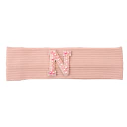 Baby Boy Girl Pink Pearl Letters Headband Hair Accessories New Child Kids Soft Ribbed Cotton Elastic Headwear Hair Band