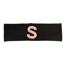Baby Boy Girl Pink Pearl Letters Headband Hair Accessories New Child Kids Soft Ribbed Cotton Elastic Headwear Hair Band