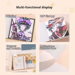 100% Cotton Watercolor Drawing Book Languo Thick Paper 230g/300g Pocket Sketchbook Tearable Art Supplies Marker Painting Paper