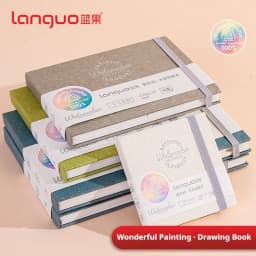 100% Cotton Watercolor Drawing Book Languo Thick Paper 230g/300g Pocket Sketchbook Tearable Art Supplies Marker Painting Paper