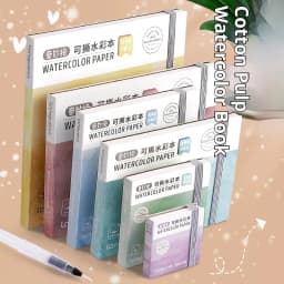 100% Cotton Watercolor Drawing Book Languo Thick Paper 230g/300g Pocket Sketchbook Tearable Art Supplies Marker Painting Paper