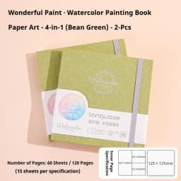 100% Cotton Watercolor Drawing Book Languo Thick Paper 230g/300g Pocket Sketchbook Tearable Art Supplies Marker Painting Paper