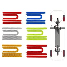 E-Scooter Various Reflective Stickers Wheel Cover Reflector Hub Cap Protective Shells for Xiaomi Mi 1S Pro 2 M365 Durable Parts