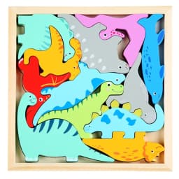 Children Montessori Wooden Toys Block Cartoon Animal Three-dimensional Jigsaw Puzzle Early Education Grab Board 3d Puzzle Toys