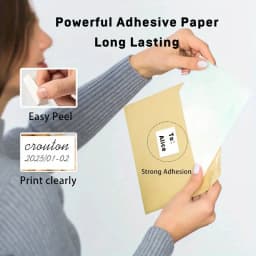 6 Rolls 40x30mm Thermal Label Paper Compatible M110 M221 M120 Portable Printers for Office Home Ecommerce Inventory Shipping Use