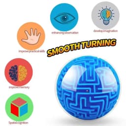3D Maze Magic Cube Six-sided Transparent Puzzle Speed Cube Cubes Maze Toys For Children's Educational Toys Birthday Party Gift