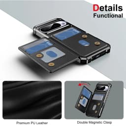 Left-Right Flip Card Slot Wallet Leather Phone Case for Google Pixel 7 8 9 10 11 Pro XL Shockproof Pocket Cover for Pixel 9A 8A