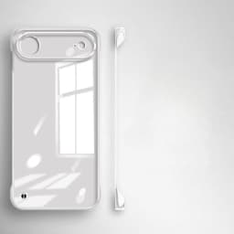 Ultra Thin Frameless Case for iPhone 17 Pro Max Air Slim Hard Shockproof Bumper Transparent Cover For iPhone 17 17 Pro Air