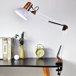 Modern E27 Bulb Led Desk Lamp with Clamp Swing Arm Desk Lamp Suitable for Rooms, Offices, and Study Lighting